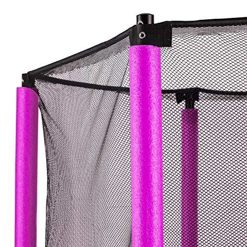 Klarfit-Rocketkid-Trampoline-adapt-au-Jardin-pour-Les-Enfants-de-Plus-de-3-Ans-Surface-de-Saut-de-140cm-Filet-de-scurit-Cordes-Charge-maximale-50-kg-Rebord-rembour-Rose-0-2