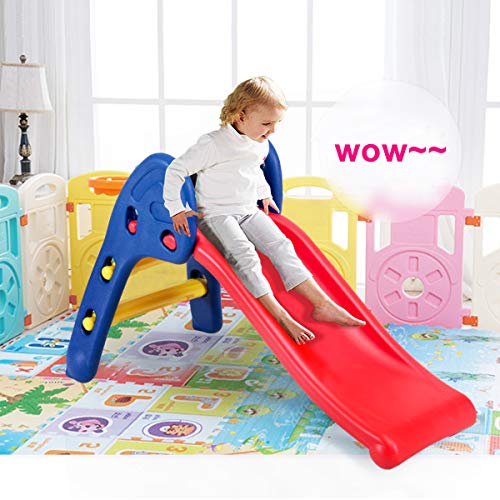 Costway-Toboggan-Pliant-avec-Forte-Capacit-de-Charge-Toboggan-Compact-et-Lger-Installation-sans-Outil-pour-LIntrieur-et-LExtrieur-Idal-pour-Enfant-de-3-8-Ans-0-0