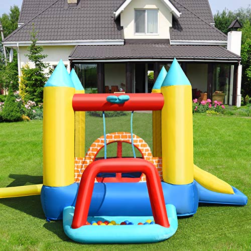Costway-4-en-1-Chteau-Gonflable-pour-Enfants-avec-Toboggan30-Ballons-300x280x210CM-pour-3-Enfants-3-10-Ans-Capacit-Max-135KG-300x280x210CM-Pompe-Air-Non-Inclus-0-1