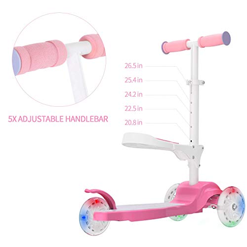 Macwheel-Trottinette-Enfant--3-Roues-avec-Sige-Pliable-Amovible-Roues-Lumineuses--LED-Clignotantes-Trotteur-Enfant-Rglable-en-Hauteur-pour-Filles-et-Garons-0-0