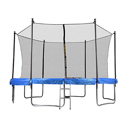 Trampoline-de-Jardin-TUV-avec-Filet-intrieur-de-scurit-Echelle-et-Mousse-de-Protection--diamtre-13-FT-400-cm-6-perches-Couleurs-au-Choix-0-2