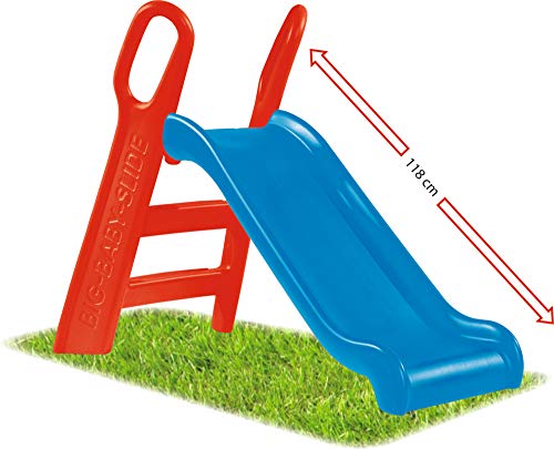 BIG-Spielwarenfabrik-800056704-Bas-de-Jeu-pour-bb-118-cm-de-Long-certifi-TV-Utilisation--la-Maison-Toboggan-RougeBleu-pour-lintrieur-et-lextrieur-134-x-60-x-92-cm-0-1