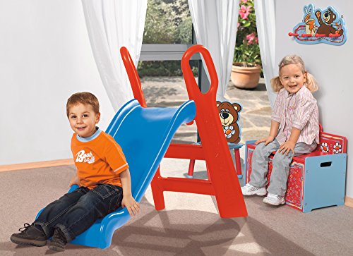 BIG-Spielwarenfabrik-800056704-Bas-de-Jeu-pour-bb-118-cm-de-Long-certifi-TV-Utilisation--la-Maison-Toboggan-RougeBleu-pour-lintrieur-et-lextrieur-134-x-60-x-92-cm-0-2