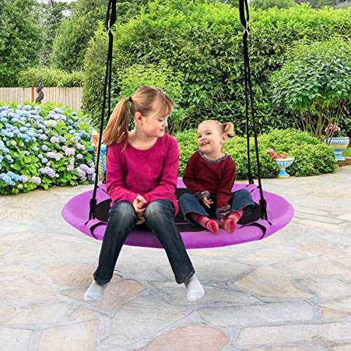 Costway-Balanoire-Nid-dOiseau-100CM-Charge-Maximal-150KG-pour-Enfants-et-Adultes-Hauteur-Rglable-de-100--160CM-0-1
