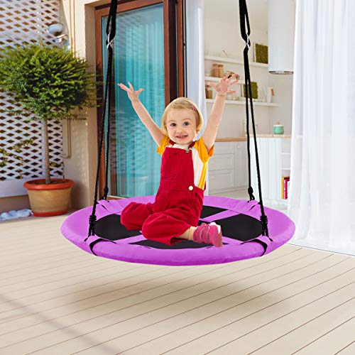 Costway-Balanoire-Nid-dOiseau-100CM-Charge-Maximal-150KG-pour-Enfants-et-Adultes-Hauteur-Rglable-de-100--160CM-0-2