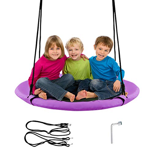 Costway-Balanoire-Nid-dOiseau-100CM-Charge-Maximal-150KG-pour-Enfants-et-Adultes-Hauteur-Rglable-de-100--160CM-0