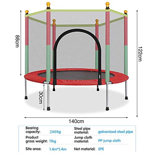 Gerzely-Trampoline-De-Jardin-pour-Enfants-Trampoline-De-Fitness-Trampoline-Dintrieur-pour-Enfants-Trampoline-De-Jardin-Rond-Extrieur-Ensemble-Complet-avec-Filet-De-Scurit-Et-Couverture-De-Bord-0-0