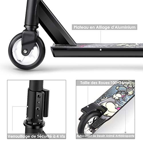 WeSkate-Trottinette-Freestyle-Enfant-et-Adolescent-Rsistante-aux-Acrobaties-et-Sauts-Stunt-Scooter-Rotatif--360-Degrs-pour-Garon-et-Fille-de-Plus-de-7-Ans-0-1