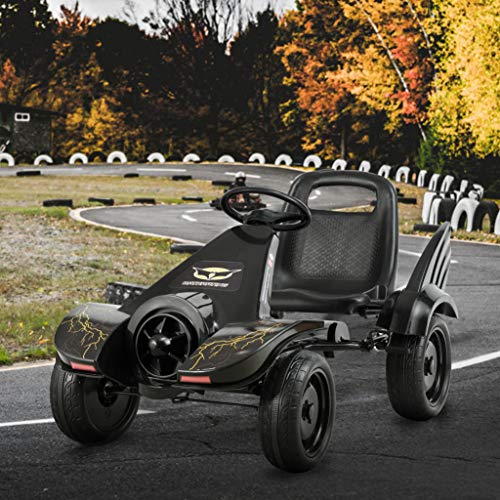 Costway-Kart--Pdale-pour-Enfants-Go-Kart-avec-Sige-Ajustable-Design-CoolFrein--Main-Levier-AjustableRoues-avec-Boues-en-Forme-dAiles-Kart-pour-Intrieur-ou-Extrieur-3-8-Ans-0-0