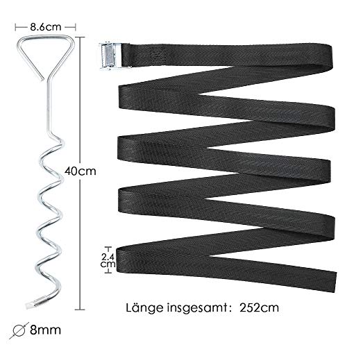 Hodzeed-4-Sets-De-Piquets-dAncrage-Robustes-Pour-Trampoline-Kit-dAncrage-Au-Sol-Piquets-En-Acier-Galvanise-Inoxydables-pour-Trampoline-Jardin-Camp-Balancoire-avec-4-Sangles-Solides-0-0