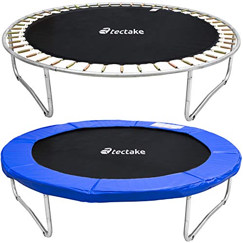 TecTake-Trampoline-de-Jardin-Extrieur-chelle-Filet-de-Scurit-Set-Enfants-Adultes-TV-Rheinland-GS-Certification-Diverses-Tailles--244-cm-0-2