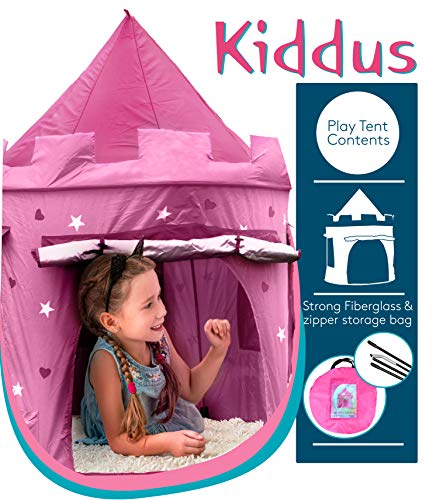 Cabane-enfant-Maison-pour-Fille-Chateau-DE-Princesse-Jardin-ou-intrieur-Tente-de-Jeu-Jouet-Pop-Up-Rose-0-2