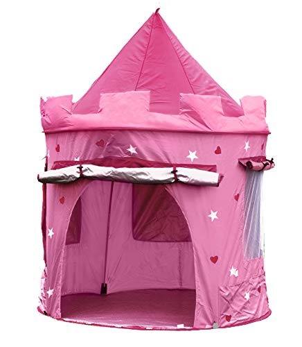 Cabane-enfant-Maison-pour-Fille-Chateau-DE-Princesse-Jardin-ou-intrieur-Tente-de-Jeu-Jouet-Pop-Up-Rose-0