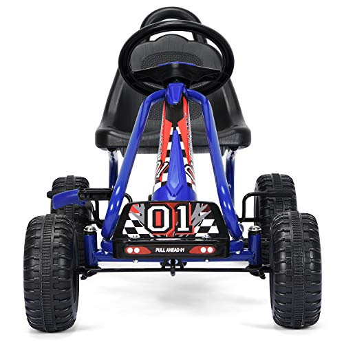 GOPLUS-Go-Kart-pour-Enfant-3-6-AnsKart--Pdales-Extrieur-avec-Sige-Rglable-sur-2-Positions-Frein--Main-PneusGo-Kart-pour-Garons-et-Filles-86-x-50-x-55CM-0-0