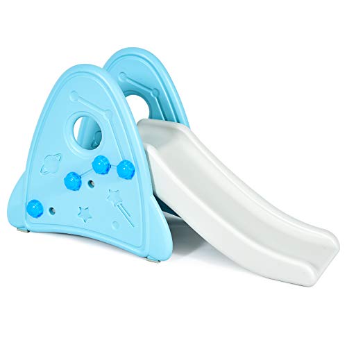 GOPLUS-Toboggan-en-Forme-de-Fuse-pour-Enfant-6-Mois--8-Ans-en-Plastique-Aire-de-Jeux-dIntrieur-et-dExtrieur-pour-Grimper-et-Glisser-Stable-1215-x485x675CM-Jusqu-20KG-0