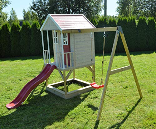 Wendi-Toys-M10-Nordic-Adventure-House-Rouge-De-bois-Les-enfants-Maison-de-jeux-Pour-le-jardin-Enfants-de-jeu-3-7-ans-0-2
