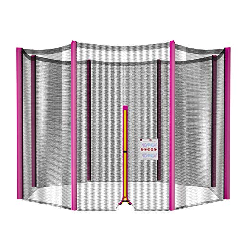 NONMON-Filet-de-Scurit-Remplacement-pour-Trampoline-de-Jardin-ExtrieurTour--244-305-366-397-430-cmFilet-de-Rechange-Rsistant-aux-UV-avec-ZipEnveloppe-de-Protection-des-Rebords-de-Trampoline-0