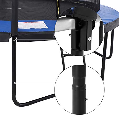 SONGMICS-Trampoline-de-Jardin-Rond-de-244-cm-de-diamtre-avec-Filet-de-scurit-chelle-et-Barres-rembourres-Housse-de-scurit-test-TV-de-Rhnanie-sr-extrieur-Noir-Bleu-STR8BK-0-0