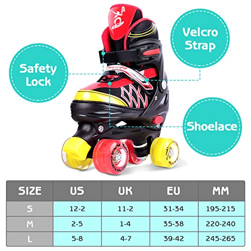 Colmanda-Patins--roulettes-Enfant-Patins--roulettes-Garon-Enfant-Reglable-Patins--roulettes-Roller-Rglable-Roues-0-2
