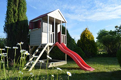 Wendi-Toys-M7-Cabane-enfants-Aire-de-jeux-en-bois-pour-enfants-avec-toboggan-bac--sable-Maison-de-jeu-pour-le-jardin-Jeu-extrieur-0-0