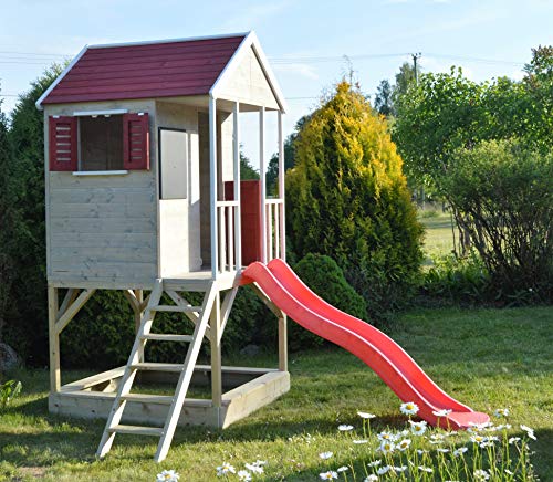 Wendi-Toys-M7-Cabane-enfants-Aire-de-jeux-en-bois-pour-enfants-avec-toboggan-bac--sable-Maison-de-jeu-pour-le-jardin-Jeu-extrieur-0-1
