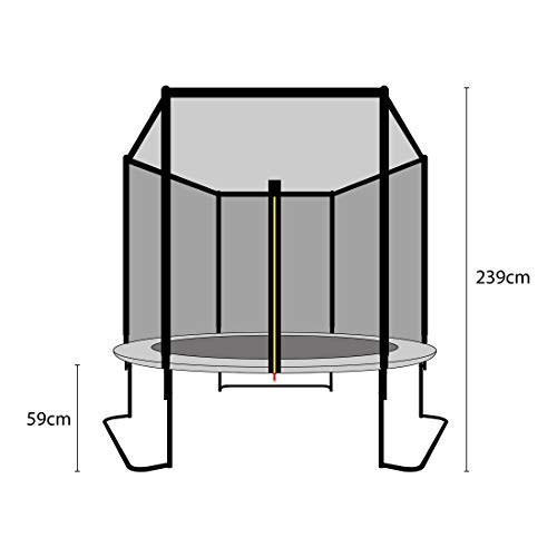 Ultrasport-Outdoor-Trampoline-de-Jardin-Jumper-Set-pour-Trampoline-avec-Tapis-de-saut-Filet-de-scurit-Barres-du-filet-Rembourres-et-Revtement-pour-les-Bords-0-2