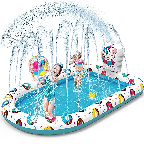 VATOS-Pataugeoire-Gonflable-avec-Arrosage-Tapis-De-Pulvrisation-Dclaboussure-67-x-45-Piscine-Gonflable-Darrosage-Tapis-de-Jardin-Dt-de-Extrieur-Party-pour-Enfant-3-4-5-Garons-Filles-0