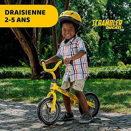 Chicco-Ducati-Scrambler-Draisienne-pour-Bbs-et-Enfants-Vlo-Sans-Pdales-Sige-et-Guidon-Rglables-Maximum-25-Kg-Jouets-pour-Enfants-de-2--5-ans-Jaune-0-0