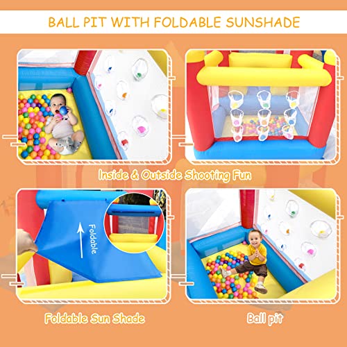 Ballsea-Chteau-gonflable-avec-sche-cheveux-cousu-dans-un-matriau-trs-pais-et-durable-convient-pour-les-enfants-de-3--8-ans-Bouncy-Castle-Bounce-House-312--272--200-cm-0-2