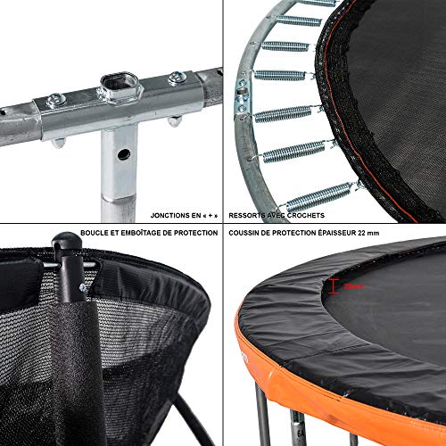 GREADEN-Trampoline-de-Jardin-Rond-Orange-430-avec-Filet-Coussin-de-Protection-chelleKit-dancrageHousse-Jeux-extrieur-Normes-EUScuris-0-1
