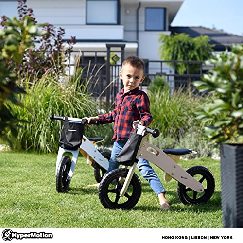 HyperMotion-Draisienne-en-Bois-pour-Enfants--partir-de-25-Ans-avec-sige-rglable-Roue-dapprentissage-en-Bois-Lgre-de-22-kg-Roues-de-12-Jusqu-35-kg-0-1