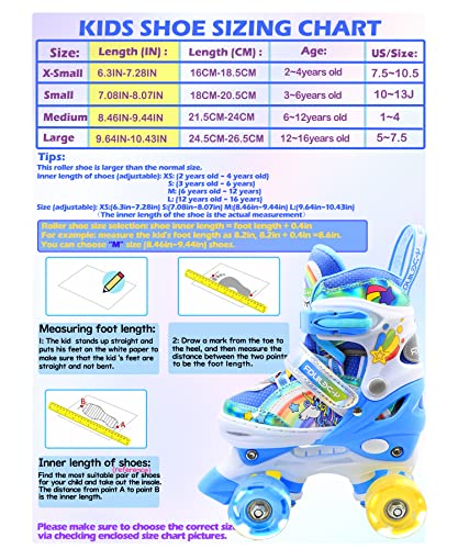 Patins--roulettes-Licorne-Enfants-Rollers-Quad-Rglable-Patins--roulettes-Lumineux-Taille-Rglable-pour-Filles-Garons-Dbutants-0-1
