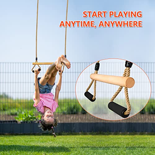 Trapze-Balanoire-Bois-Multifonction-pour-Enfants-Balanoire-Rglable-avec-Poigne-Dponge-Douce-Intrieur-Trapeze-Balancoire-pour-Enfants-Jeux-Jardin-Extrieur-jusqu-100-kg-0-0