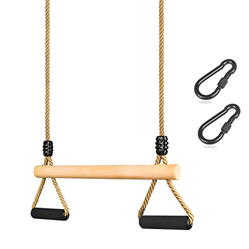 Trapze-Balanoire-Bois-Multifonction-pour-Enfants-Balanoire-Rglable-avec-Poigne-Dponge-Douce-Intrieur-Trapeze-Balancoire-pour-Enfants-Jeux-Jardin-Extrieur-jusqu-100-kg-0