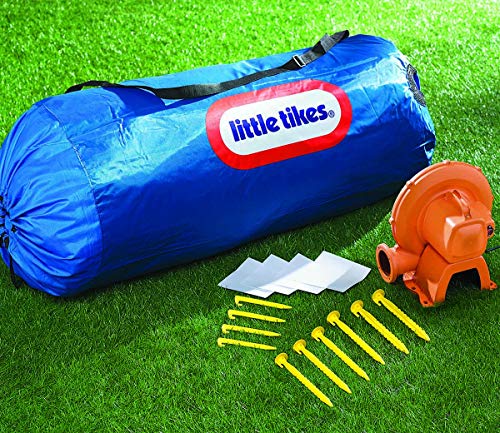 Little-Tikes-Jump-n-Slide-Maison-Gonflable--dote-d1-Filet-de-scurit-pour-1-Usage-en-extrieur--avec-1-Sac-de-Transport-1-souffleur-Patchs-de-rparation--Encourage-Les-Jeux-Actifs-3-Ans-0-2