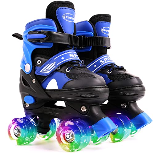 Ceestyle-Patin-a-Roulette-Garon-Roller-Enfant-4-Roues-avec-Lumineuses-Patins--roulettes-Rglables-Respirant-Protection-Complte-pour-Enfants-Dbutants-0