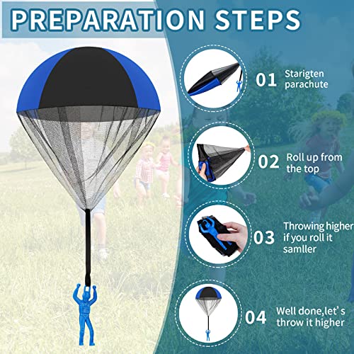 Skylety-Jouet-de-Parachute-Jouets-pour-Hommes-dArme-Jetant--Main-Jouet-de-Parachutiste-Jetant--Main-Jouets-Volants-Extrieurs-sans-Enchevtrement-pour-Garons-et-Filles-0-2