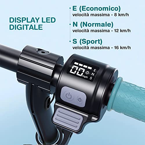 SmooSat-E9-Pro-Trottinette-lectrique-pour-Enfant-Lumires-Arc-en-Ciel-Colores-Autonomie-de-8-km-Affichage-LED-Vitesse-et-Hauteur-Rglables-Pliable-pour-Les-Enfants-de-8--12-Ans-0-1