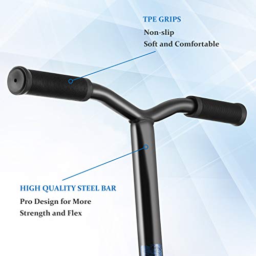 Hikole-Trottinette-Freestyle-Pro-Enfant-Rotation--360-DegrRsistante-aux-Acrobaties-et-Sauts79cm-de-Hauteur100kg-de-Charge-0-2