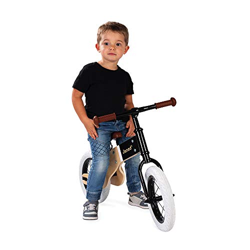 Janod-Draisienne-Deluxe-Bi-Matire-Bois-Courb-et-Mtal-Selle-Rglable-en-Simili-Cuir-Poignets-Softs-Pneus-Gonflables-Idal-pour-lApprentissage-de-lquilibre-ds-3-ans-J03281-0-2