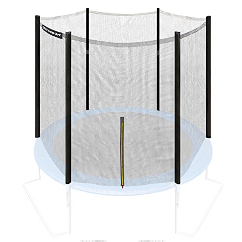 Ultrasport-Filet-scurit-pour-Trampolines-de-Jardin-adapt-aux-Trampolines-180-430-cm-Accessoires-Trampolines-Filet-Remplacement-avec-Fermeture-clair-Rsistant-UV-Hauteur-Nette-env-180cm-0