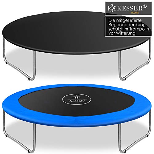 KESSER-Trampoline-Certifi-TV-SD-GS-Ensemble-Complet-avec-Filet-de-scurit-chelle-Couverture-de-Cadre-et-Accessoires-Trampoline-pour-Enfants-Trampoline-de-Jardin-150-kg-0-0