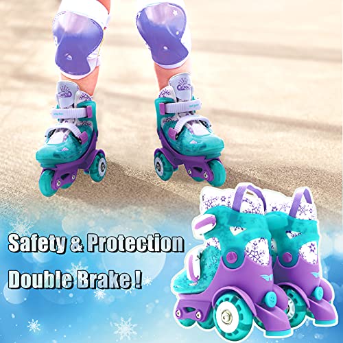 Roller-Enfant-Fille-Ajustable-Patin-A-Roulette-Enfant-4-Roues-Roller-Enfant-Garcon-Convient-aux-Dbutants-Luminescent-Rollers-pour-Enfants-Fille-0-1