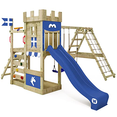 WICKEY-Aire-de-Jeux-DragonFlyer-avec-balanoire-Toboggan-Tour-descalade-pour-Enfants-avec-bac--Sable-chelle-Accessoires-de-Jeu-pour-Le-Jardin-0