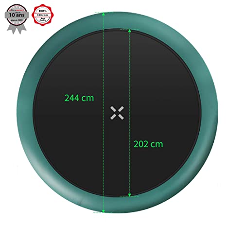 Ultrasport-Trampoline-244305366430cm-certifi-TV-GS-Ressorts-sans-Ressort-systme-Corde-lastique-Trampoline-Jardin-Rond-y-Compris-poteaux-rembourrs-Filet-scurit-et-Couverture-Bord-0-2