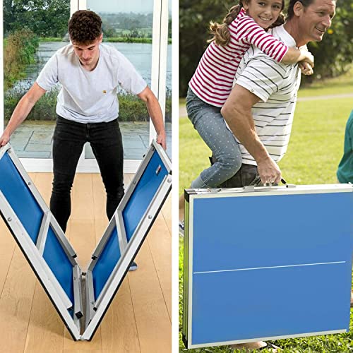 EasyPong-Table-de-Ping-Pong-182x91cm-Qualit-Premium-Facile--Transporter-Stable-Idale-pour-Extrieur-Intrieur-2-Raquettes-4-Balles-Tennis-de-Table-100-Fun-OriginalCup-0-2