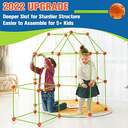 130-Pcs-Kit-de-Construction-de-Fort-pour-Enfants-Jouet-Fort-creatif-pour-garcon-et-Fille-de-5678-Ans-Jouets-de-Construction-STEM-Chateaux-de-Bricolage-Tunnels-Tente-de-Jeu-Tour-de-fusee-0-0