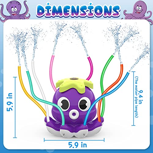 Tosekry-Jeux-d-Eau-Exterieur-pour-Enfants-3-4-5-6-7-8-9-10-Ans-Jeu-deau-Sprinkler-Jouets-darrosage-Arroseurs-Jeu-deau-Pieuvre-Jeux-Exterieur-Jeu-de-Plein-Air-Enfant-0-1