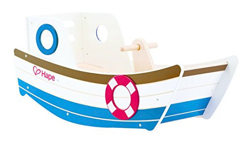 Hape-Bateau-en-Bois-a-Bascule-Bebe-Enfant-des-12-mois-Jeu-a-bascule-Garcon-et-Fille-Jeu-Exterieur-Interieur-Cheval-a-Bascule-en-Bois-Amusant-Developpe-lEquilibre-et-la-Coordination-0-0