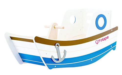 Hape-Bateau-en-Bois-a-Bascule-Bebe-Enfant-des-12-mois-Jeu-a-bascule-Garcon-et-Fille-Jeu-Exterieur-Interieur-Cheval-a-Bascule-en-Bois-Amusant-Developpe-lEquilibre-et-la-Coordination-0-1